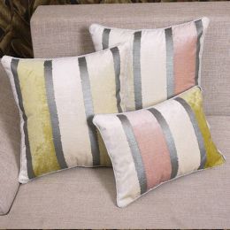 High-precision Stripe Luxury Cushion Cover Royal Elegant Throw Pillows Cover Christmas For Home Decor almofada funda cojin, 1 pc