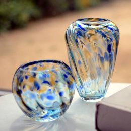 High Quality Colorful Glass Vase Mini Flower Vase Wedding Party Decor Crystal Vase