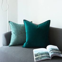 High Quality Villa Clubhouse Velvet Cushion Cover Living Room Wedding Sofa Decor Car Covers Throw Pillowcase almofadas cojines