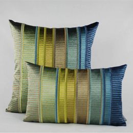 Highly Recommend Embroidery Sofa Cushion Cover Perfect Home Decor Gradient Color Luxury Housewarming Gift Car Throw Pillow Cover