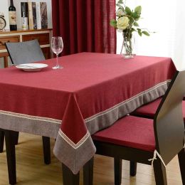 Hot European Trim Rectangle Tablecloth Chenille Dining Table Cover For Wedding TV Cabinet Cushion Package Elegant Table Cloth