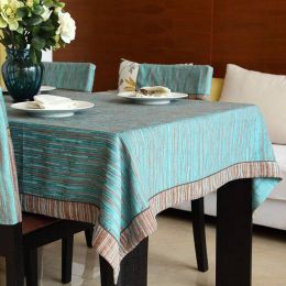 Hot Sale Brand Tablecloth Chenille Fabric Home Decor Pure Patchwork  Solid Tablecloths  High-grade Thick Coffee Tea Table