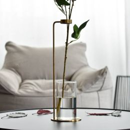 Hydroponic Plant Vase Metal Desktop Decoration Creative Vase Home Decoration Ornaments
