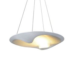 Italy creative single head led Pendant lights white shell lampshade Hanging lamp dining room foyer bedroom hotel deco lighting