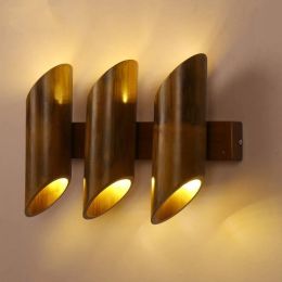Lampara de mesa American Village  Restaurant Wall Lamp  Wood Bamboo Home Deco  Light Fixtures
