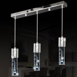 Led Eiffel Tower crystal pendant light for Kitchen Cafe lighting modern bubble crystal pendant lamps for dining room lamparas