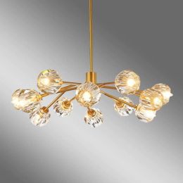 Led Simple Crystal Chandelier Modern Living Room Restaurant Bedroom pendant Chandeliers Lamps CreativeLustres De Cristal