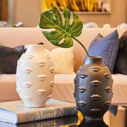 Lips Flower Vase Ceramic Crafts Home Decor   Ceramic Vase For Wedding Decoration