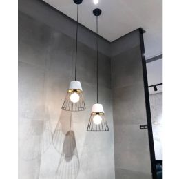 Loft Light Cement hanging lighting E27 Dining Room lamp Nostalgic  Creative Bar Typhoon Industrial Iron Lamps And Lanterns