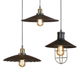 Loft Vintage LED pendant light with 6w E27 LED lamp warehouse creative light for Restaurant Bar living with