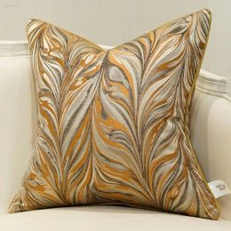 Luxury Cushion Cover Orange Pillow Cover Geometry Art Pillows Cover Coussin For Home Cojines Decorativos Para Sofa Christmas