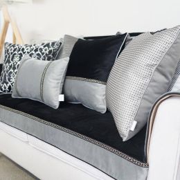 Luxury Fabric Magical Grey Vintage Series Throw Pillow Cover Home Decor Case Cushion Cover Decor Pillowcase Capa Para Almofada