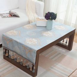 Luxury Table Cloth Europen Jacquard Toalha De Mesa Small Tablecloth Pocket Design Hanging Dinning Bedside Cabinets Table Covers