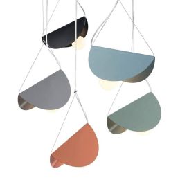 Macaron modern simple pendant lights Iron art colorful lampshade dining room droplight foyer bedroom decoration Lighting fixture