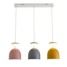 Macarons modern simple LED dining room  pendant lights macaron colorful creative foyer droplight kids room lighting fixture