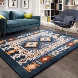 Mediterranean blanket, living room, bedroom, bedside, covered with tea table blanket, modern minimalist rectangular blanket