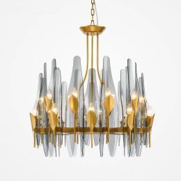 Modern 12/20 lamp pendant lights glass lampshade hanging Light for hall dinner room E14 edison warm led lamp Nordic droplight