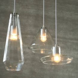Modern 1 pcs glass hanging lamp Restaurant Bar lighting Counter Window Pendant light home Led Crystal Glass Luminaire Suspendu