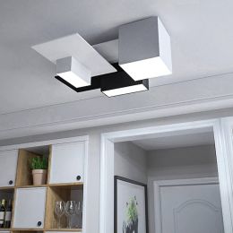 Modern Acrylic Ceiling Lights Living Room Combination Led Ceiling Lamps Bedroom Geometry Restaurant Kitchen Fixtures Lighting