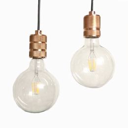 Modern Aluminum pendant lights nordic rose gold E27 lampholder Cord hanging lamp for living dining room bedroom lighting fixture