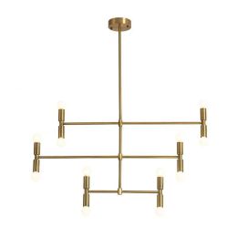 Modern  Pendant Lights black gold 12 head adjustable Dining Room Living Room Pendant Lamp Indoor Decoration Lamp E14 3W