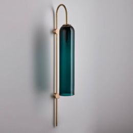 Modern blue white glass wall lamp nordic indoor lighting industrial wall sconces for hotel restaurant staircase bedroom bedside