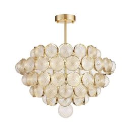 Modern creative Pendant light hand made glass Cracked lampshade E14 LED lamp droplight Living room shop Cafe Bar