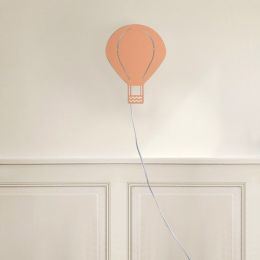 Modern Creative Plug-In Wall Light with Switch Balloon/Flower/Cloud Kids Lighting in Orange/Blue/White