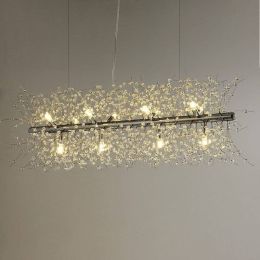 Modern dandelion chandelier lamp crystal decoration Bulb led fancy lamp modern style bedroom fitting hanging light living room
