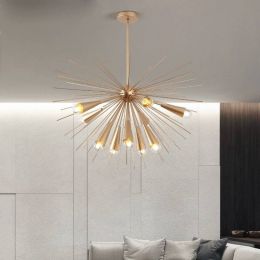 Modern Decorative Chandelier Lighting  Home Indoor Nordic Gold Ball   Light Fixture Living Room Lamparas De Techo Suspension