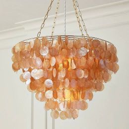 Modern DIY shell Lustre Led Pendant Chandelier Lights for dining room Nordic Luxury living room bedroom home fixture Chandeliers