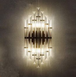 Modern European Crystal Wall Lamp Designer Creative Personality Bedroom Bedside Background Aisle Crystal Wall Light