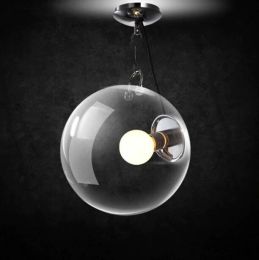 Modern European Vintage Glass Ball Ceiling Lamp for Dining Room Industrial  Bedroom Balcony LED Ceiling Light Fixtures