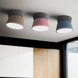Modern Fashion Design Living Room LED Lamp Simple Restaurant Bar Bedroom Study Color Adjustable Angle LED Ceiling Lamp