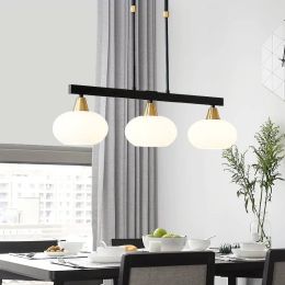 Modern glass dining room living room hanging lights Vintage design rectangular chandelier lighting LED lamp AC110V 220V