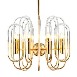 Modern LED Chandelier Lights Lamp Living Room acrylic lampshade  Chandeliers Lighting Pendant Hanging Ceiling Fixture