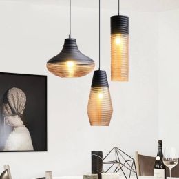 Modern LED Pendant Lamp Vintage LED Pendant Light Glass HangLamp Living Room Bedroom Loft Industrial Home Decor Kitchen Fixtures