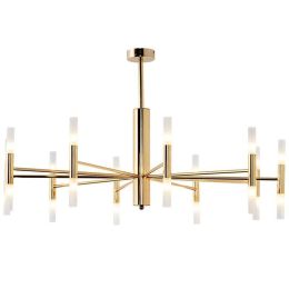 Modern LED Pendant light 20 head 40 head gold plating structure acrylic shade hanglamp G4 3W LED lamp fashion nodric droplight