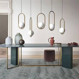 Modern Led Pendant Lights Lighting Luminaire Industriel Hanging Lamp Lustre Suspension Ball Glass Pendant Lamps Kitchen Fixtures