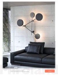 Modern Light Novelty Wall Lamp Creative  Home Lighting Restaurant Fixtures LED Living Room Wall Sconces Iron Bedroom Wall Lights