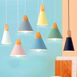 Modern Macron Color Pendant Lamp Aluminum Lamphade Hanging Pendant Light 90V-220v Decor Hanging Lamp Luminaire Kitchen Fixtures