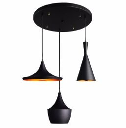 Modern Nordic one combo Aluminum Pendant Light drop Light black white Hanging lamp suspension musical instrument Light Fixture