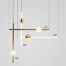 Modern Orion Tube Pendant Lights for Living Room Gold Led Hanging Lamp Bedroom Kitchen Home Loft Industrial Decor Light Fixtures