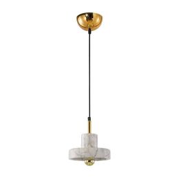 Modern simple Marble pendant lights Creative personality round shape hotel Foyer restaurant decoration art LED hanging lamp