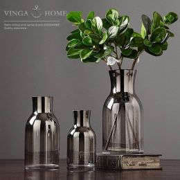 Modern vase glass home decoration ornaments living room creative decorations