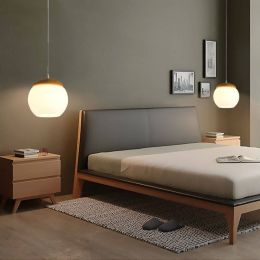 modern wooden dining pendant light living room glosses led luminaire pendant lamps suspended ceiling fixture glass pendant lamp