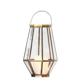 Neoclassical Candle Holder Glass Candlelight Dinner Night Light Wind Light Aromatherapy Candle Base Household Decoration Crafts