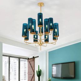 New  Glass Chandelier Exhibition Hall Store Decoration Chandelier Lighting Creative Living room Bedroom Restaurant Lamps