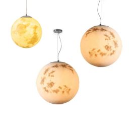 New Creative moon light ball 40cm 50cm Kung moon hanging lamp kids room diningroom lunar moon night light full moon droplight