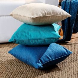 New Thicken Linen Solid Cushion Cover Throw Pillows Case Lumber Car Covers Almofada Pug Housse De Coussin,Sofa/Home/Hotel Decor
